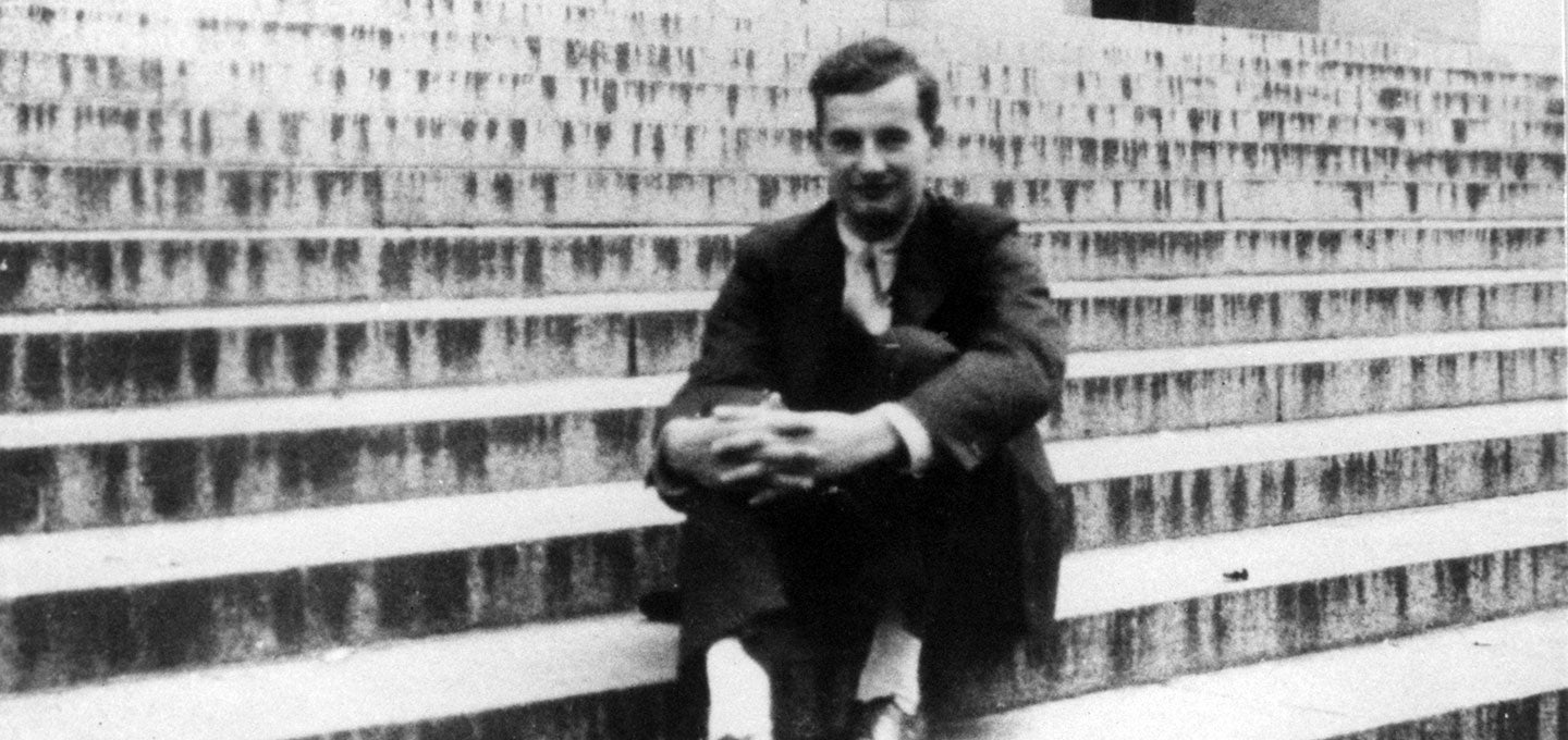 Raoul Wallenberg on the steps of Angell Hall
