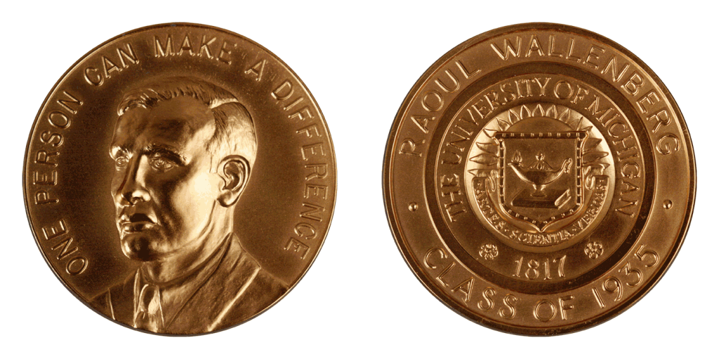 The Wallenberg Medal is the creation and gift of Jon Rush